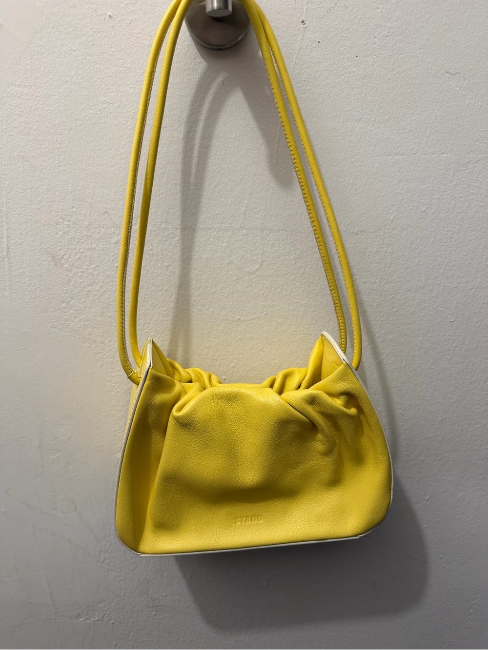 STAUD Yellow Gathered Shoulder Bag - Picture 2 of 5